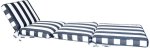 Striped Waterproof Lounger bench Cushion 190 X50CM Foot Rest