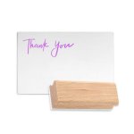 Shiny Wooden Hand Stamp 30X6MM