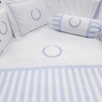Blue Striped Linen Set
