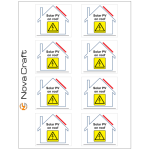 Solar Pv On Roof Sticker