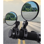 1PCS Adjustable Swivel Convex Mirror For Bikes - Wide Angle Rearview Mirror For Mtb And Road Bikes - Enhance Safety And Visibili