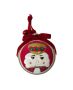 Red With G/hat Bauble Glass Matt Glitter Nutcracker Decal 8CM