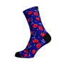 Blue Cherries Socks - Medium