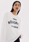 Long-sleeved Jersey Top - White R Veries