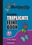 Butterfly A5 Triplicate Book - Feint 300 Sheets
