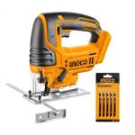 Ingco Jig Saw With 5 Blades Cordless 20V