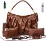 Newborn Baby Care Kit W Brown Nappy Bag Thermometer Medicine Bottle