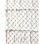 100% Cotton Muslin Blanket 5 Styles - White With Stripes