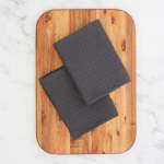 Charcoal Waffle Weave DISHCLOTHs