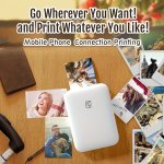 Hprt-wireless Portable Photo Printer MINI Color Printer Compatible With Ios android Wireless Devices Zink Printing Portable Pock