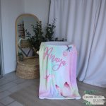 Fleece Blanket Colourfull Butterfly