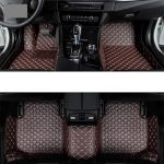 Leahondly Custom Car Floor Mats For Mercedess Benzs Ml W164 W166 Auto Carpets Foot Accessorie Coffee 2012-2017 W166