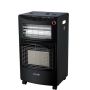 Black Foldable Portable Gas And Electric Heater With Overheat Protection