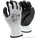 Anti Static Seamless Plus Carbon Liner – Black Pu Palm Coated With White Carbon Liner