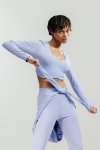 Cropped Active Long-sleeve Top - XL Light Blue