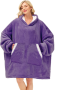 Oversize Purple Blanket Hoodie