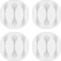 Cable Management 3 Slots 4-PIECE Set White
