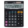 Business Calculator 12 Digits 120 Steps Dual Power Black
