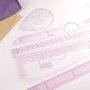 1 Set Sewing French Curve Ruler Measure Dressmaking Tailor Drawing Template Set Sewing Accessories