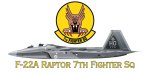 F-22A Raptor 7TH Fighter Sq Mug