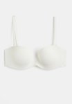 Padded Microfibre Balconette Bra - White