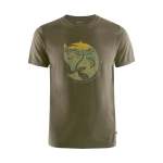 Mens Arctic Fox T-Shirt - Dark Olive XXL