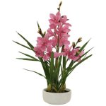 Artificial Pink Cymbidium In Ceramic Pot 74CM