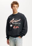 Cotton On Ali Box Fit Crew Sweater - Lcn Ali Washed Black ali The Greatest
