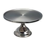 Cake Stand Footed Cm Height X Cm Diameter Stainless Steel - 4CSTD