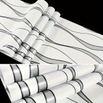 Modern 3D Water Ripple Peel & Stick Wallpaper - Removable Oil & Stain Resistant For Living Room Tv Background Walls - Easy Match