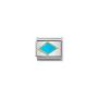 Composable Classic Link Gold With Turquoise Rhombus