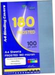 A4 Frosted 180 Micron Binding Covers 100 Pack Clear