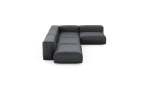 Four Module Corner Sofa - Velvet - Dark Grey - 220CM X 346CM