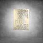 House Number D01 - 300 X 500 / Matt Silver / No