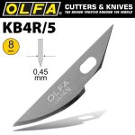 Olfa Art Curved Carving Blade 5 PACK 8MM