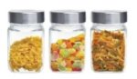 Glass Storage Jar 3-PIECE