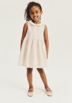 Cotton Dress - Light Dusty Pink Striped