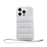 Puffer Wallet Phone Case Compatible With IPH16 Pro - White