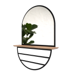 Marq Slatted Shelf Vertical Pill Mirror - 600 X 150 X 1200