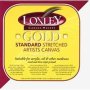 Gold 16MM Standard Bar Stretched Canvas With Curved Corners 12 X 30