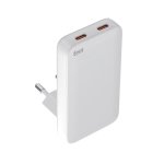 Snug 65W Pd Gan Slim USB C Wall Charger 2 Port White