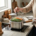 Multi-function Portable Stainless Steel Square Deep Fryer