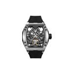 Tampa Men's Automatic Steel Tonneau Watch