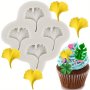 Tropical Ginkgo & Palm Leaf Silicone Mold - BPA-Free Easy Clean Fondant Chocolate Candy Mould For DIY Cake Decorating And Resin Crafts