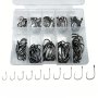 100 Pcs High Carbon Steel Overturned Fishing Hooks - Sport Circle Hooks With Tackle Box For Freshwater And Saltwater Fishing