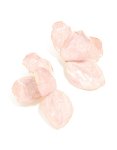 Goldair Gold Pink Enamel Organic Flower Stud Earrings