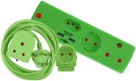 Electricmate - Schuko & Euromate Colour Combo Pack Green