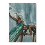 Anna & I Blue Art Print - A0