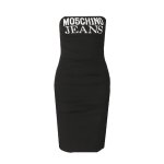 Logo Slim Fit Dress -black