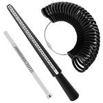 Accmor Ring Sizer Measuring Tool Set Reusable Ring Gauges With Finger Sizer Mandrel Plastic Four Size Ring Stick Jewelry Mandrel
